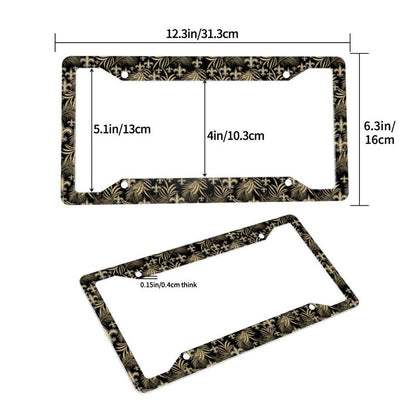 New Orleans Saints Print Car license plate frame four hole license plate holder (one pair)