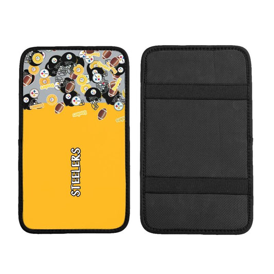 Pittsburgh Steelers print Car center console armrest pad car armrest protective cover