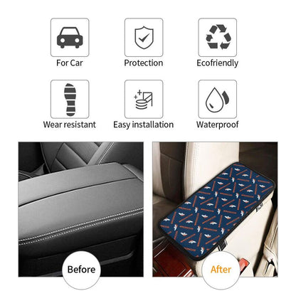 Denver Broncos  Printed armrest protective cover car armrest box cushion