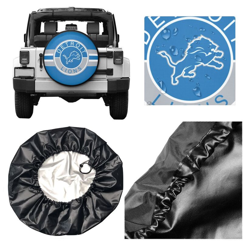 Detroit Lions Print tire protection cover car sun protection tire protection cover