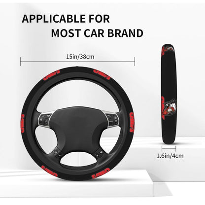 Kansas City Chiefs 3 Printed elastic steering wheel cover anti slip breathable