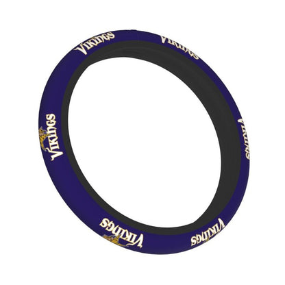 Minnesota Vikings Printed breathable elastic steering wheel protective cover