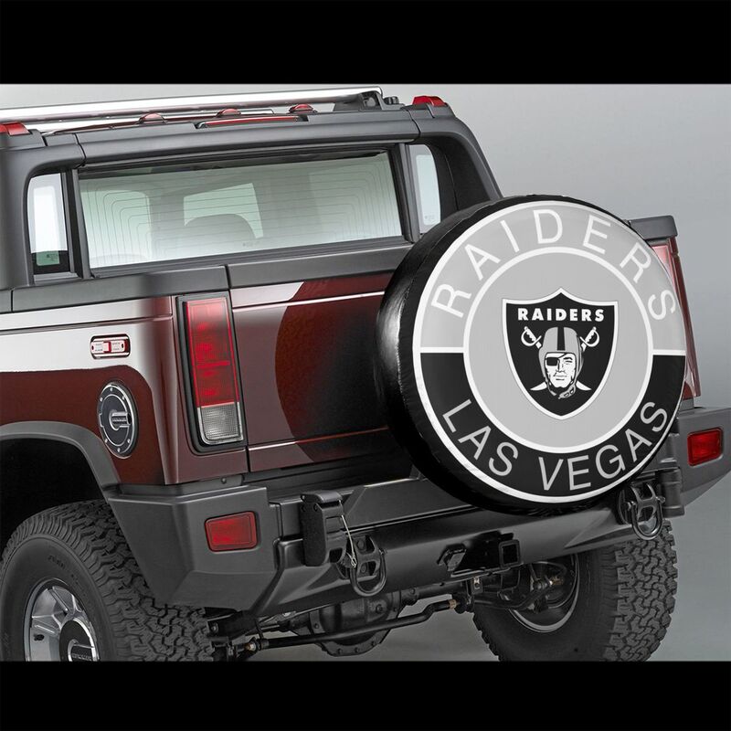 Las Vegas Raiders Printed tire protection cover car spare tire dust protection cover