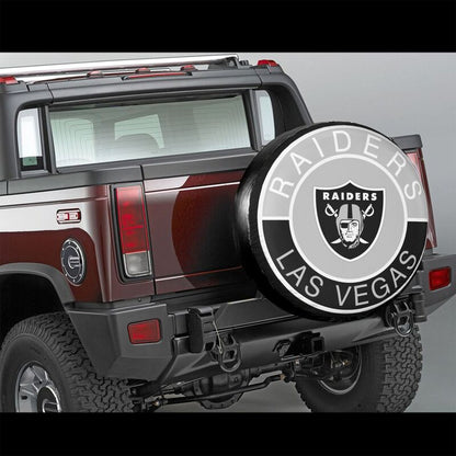 Las Vegas Raiders Printed tire protection cover car spare tire dust protection cover