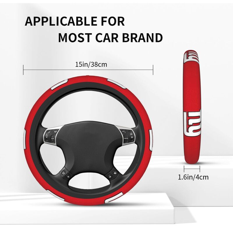 New York Giants 2 Printed breathable elastic steering wheel protective cover