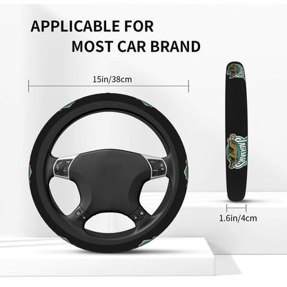 Jacksonville Jaguars 2 Printed breathable elastic steering wheel cover
