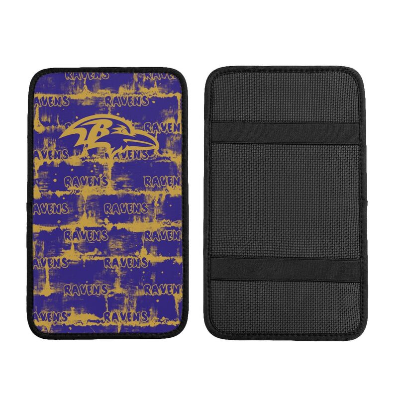 Baltimore Ravens print Car armrest box protective cover car center console armrest pad