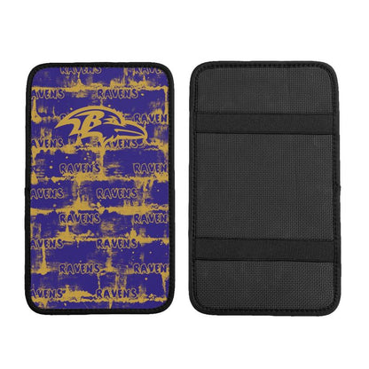 Baltimore Ravens print Car armrest box protective cover car center console armrest pad