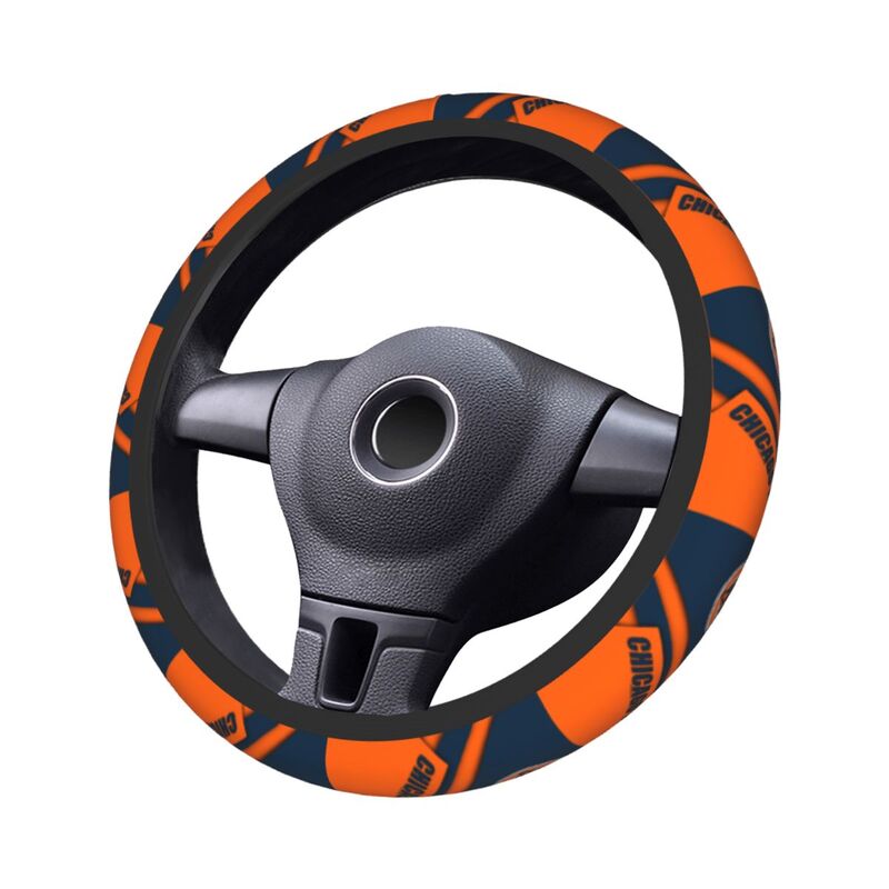 Chicago Bears Printed car protective cover elastic steering wheel cover