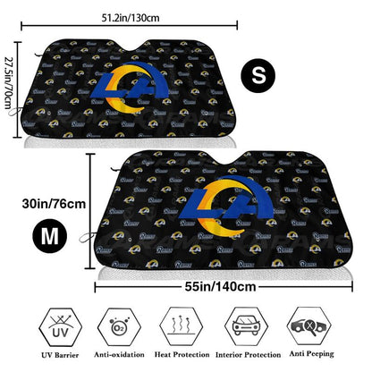 Los Angeles Rams 2 Printed is suitable for front Car windshield sunshades Car windshield sunshades