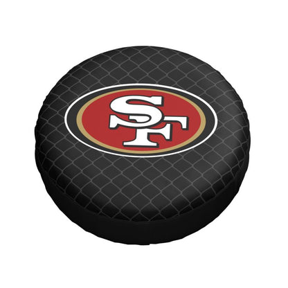 San Francisco 49ers Grid background car tire waterproof dustproof protective cover