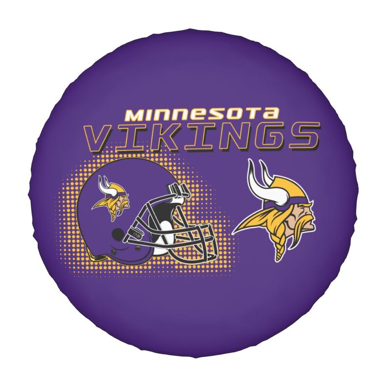 Minnesota Vikings Print car tire protection cover car spare tire dust protection covers