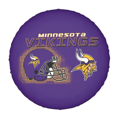 Minnesota Vikings Print car tire protection cover car spare tire dust protection covers