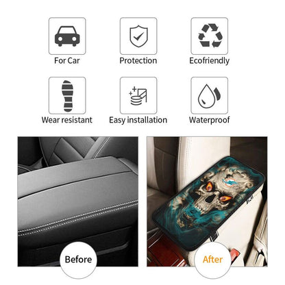 Miami Dolphins Printed car armrest box pad elbow support anti slip pad