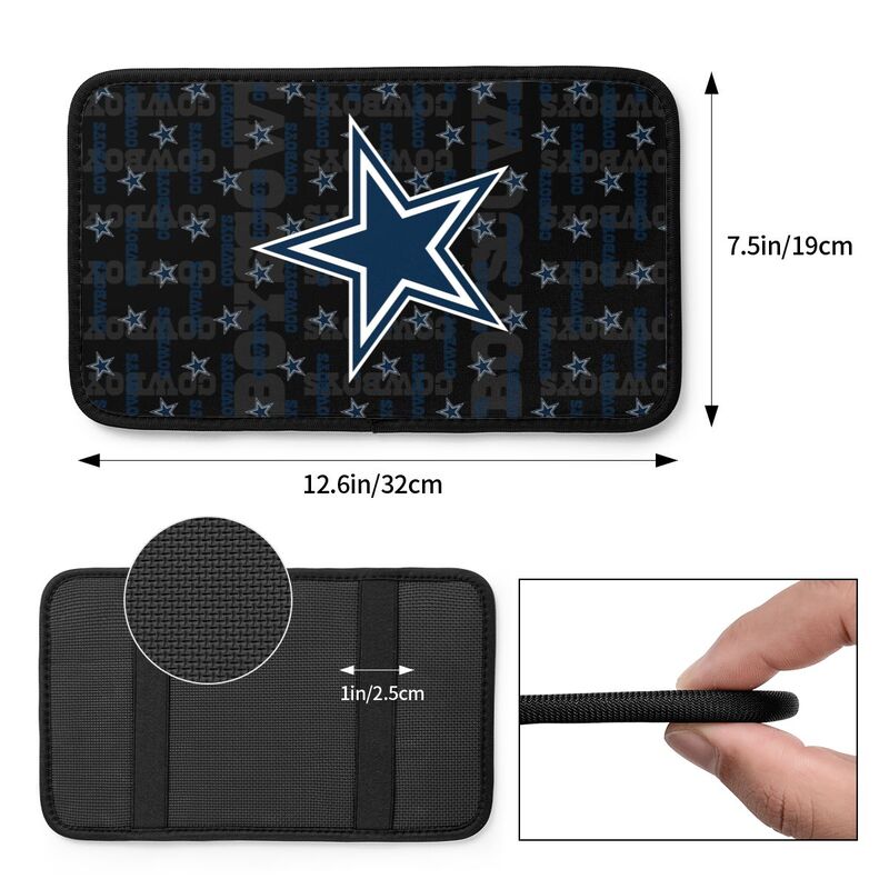 Dallas Cowboys printed Car handrail cushion Personalized car armrest cover