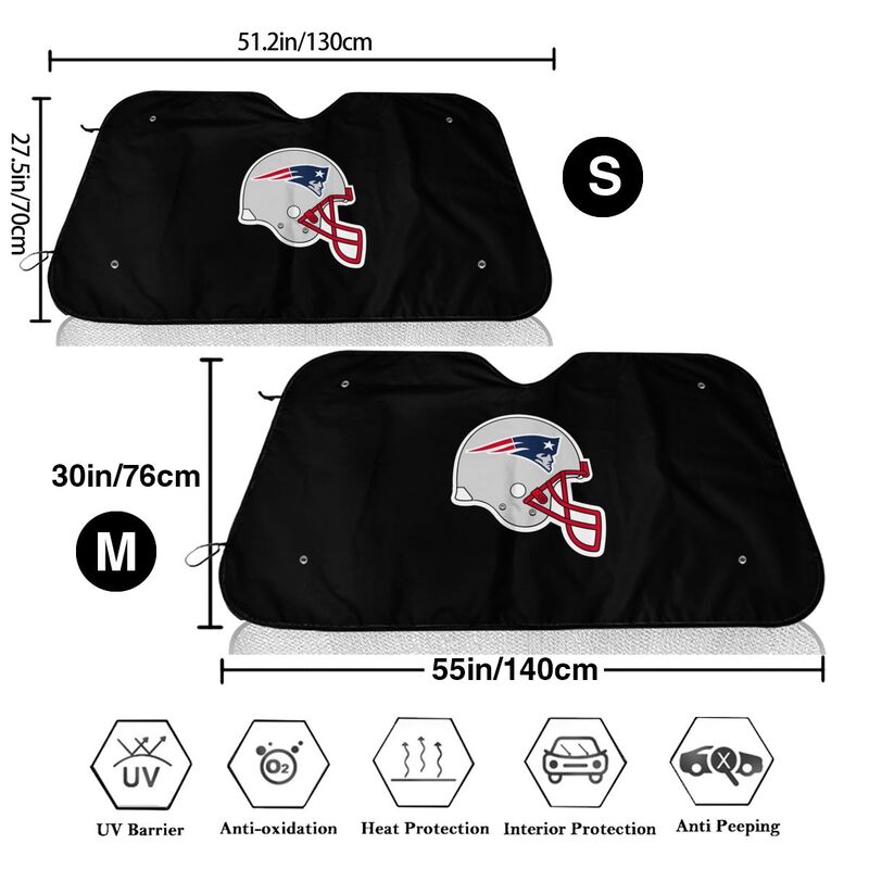 New England Patriots 3 Print is suitable for front Car windshield sunshades Car windshield sunshades