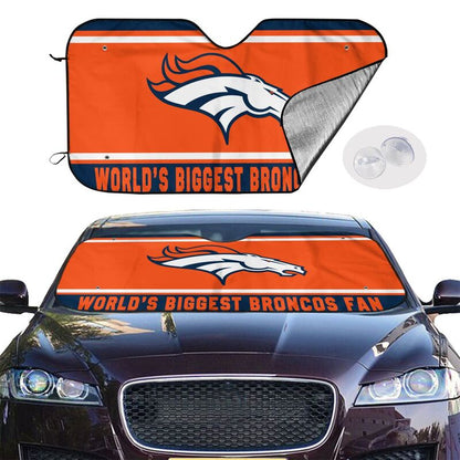 Denver Broncos Printing is suitable for car front windshield sunshades Car windshield sunshades