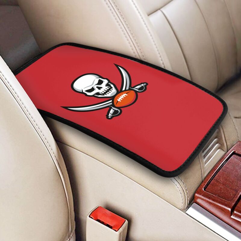 Tampa Bay Buccaneers4 Printed car armrest box pad elbow protection pad