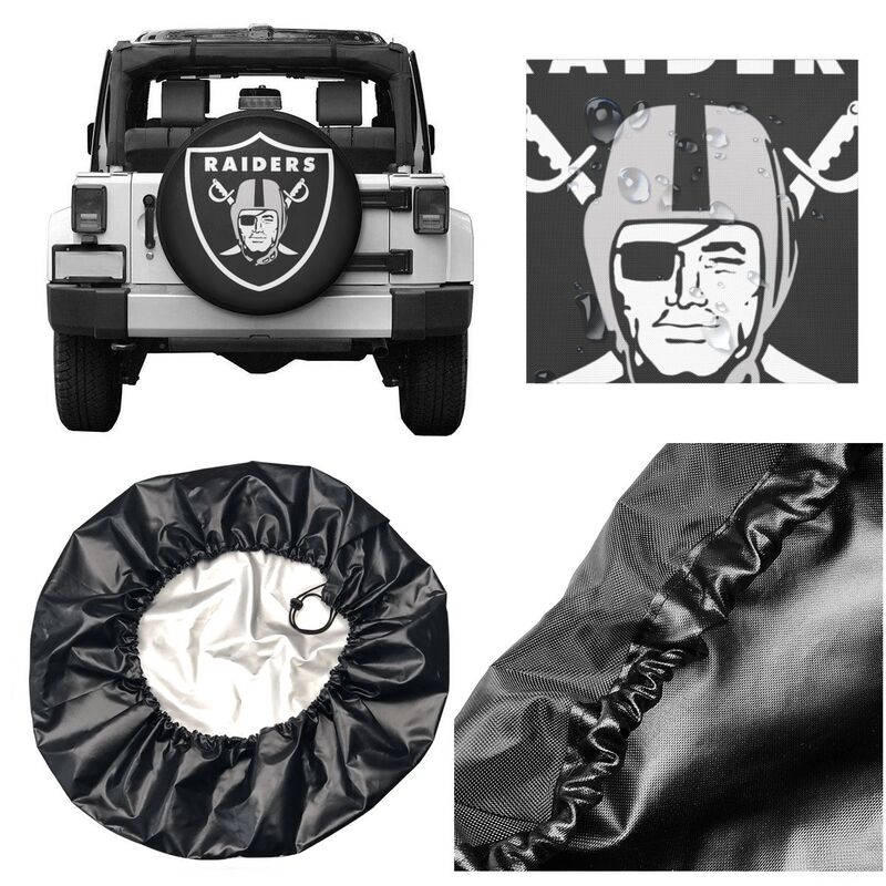 Las Vegas Raiders 7 car dustproof sunscreen tyre protective cover Tyre protective cover