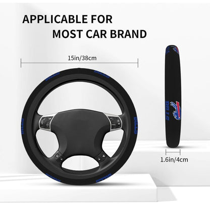 Buffalo Bills Printed elastic steering wheel cover anti slip breathable