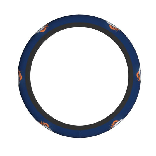 Denver Broncos Printed breathable anti slip cover elastic steering wheel cover