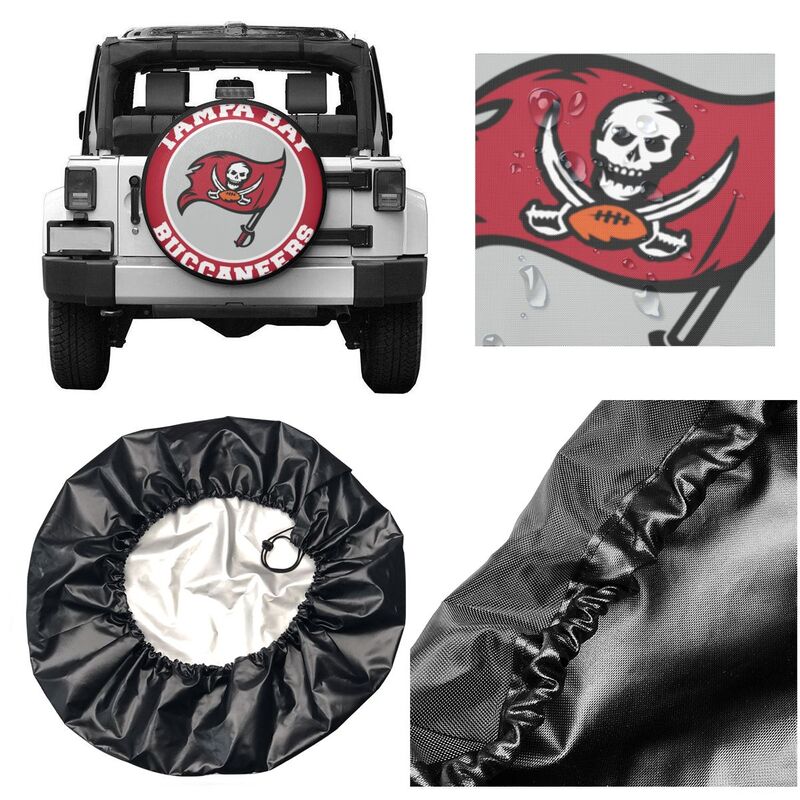 Tampa Bay Buccaneers 8 Printing tire protection cover car sun protection tire protection covers