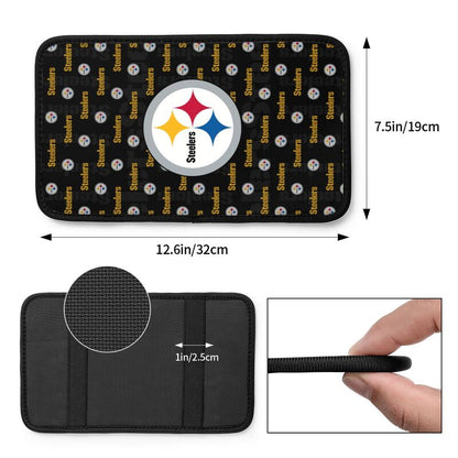 Pittsburgh Steelers printed Car handrail cushion Personalized car armrest cover