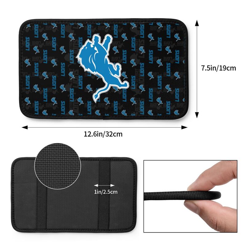 Detroit Lions printed Car handrail cushion Personalized car armrest cover