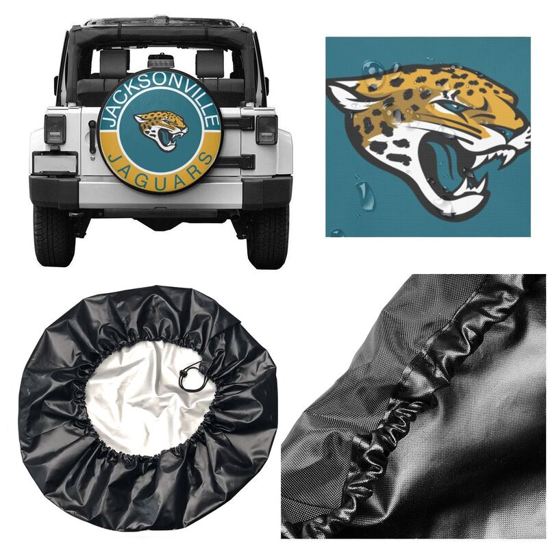 Jacksonville Jaguars Printed tire protection cover car spare tire dust protection covers