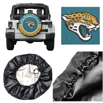 Jacksonville Jaguars Printed tire protection cover car spare tire dust protection covers