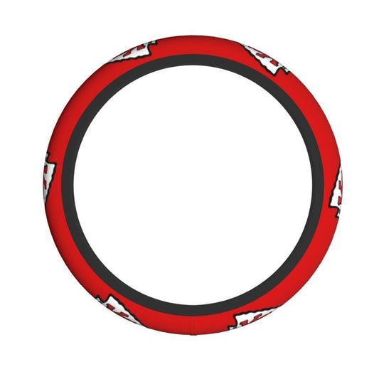 Kansas City Chiefs 2 Printed car anti-skid cover elastic steering wheel cover