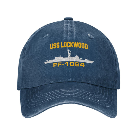 USS Lockwood (FF-1064) Printed unisex baseball cap adjustable cap veteran gift