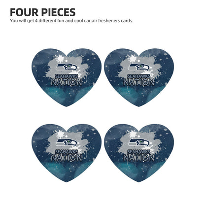 4-pcs Seattle Seahawks Car Air Fresheners Cards Set car aromatherapy tablets