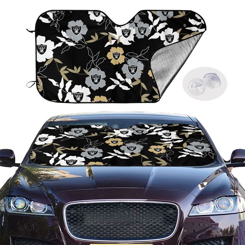 Las Vegas Raiders Printed car windshield sunshade front windshield sunshade (multi size)