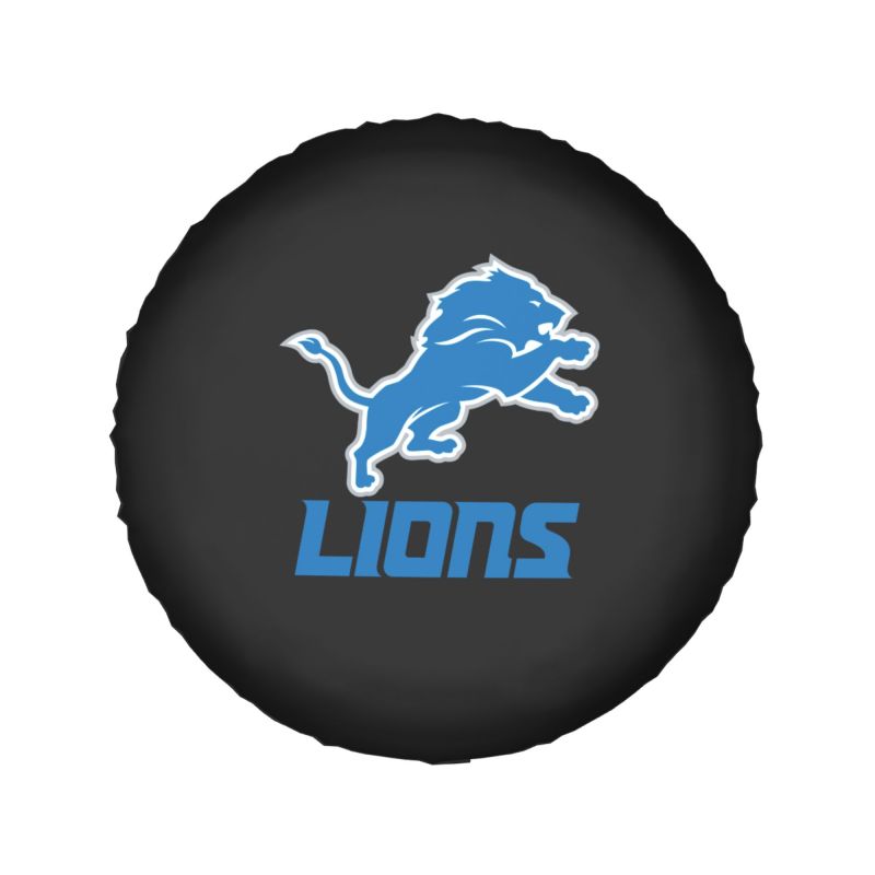 Detroit Lions 3 Car tire protective cover waterproof and dustproof tire cover