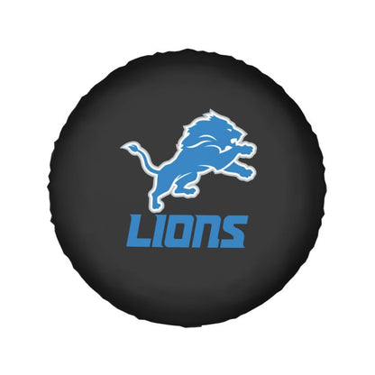 Detroit Lions 3 Car tire protective cover waterproof and dustproof tire cover
