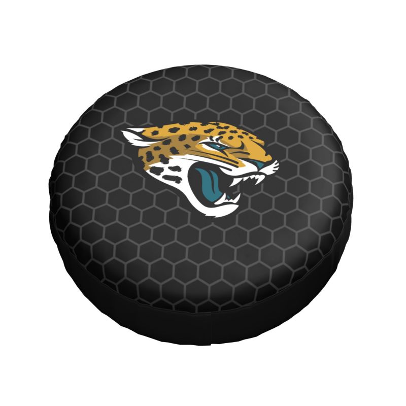Jacksonville Jaguars Grid printed car tire cover dustproof and waterproof tire cover