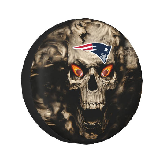 New England Patriots print Skull print car tire cover tire dust cover