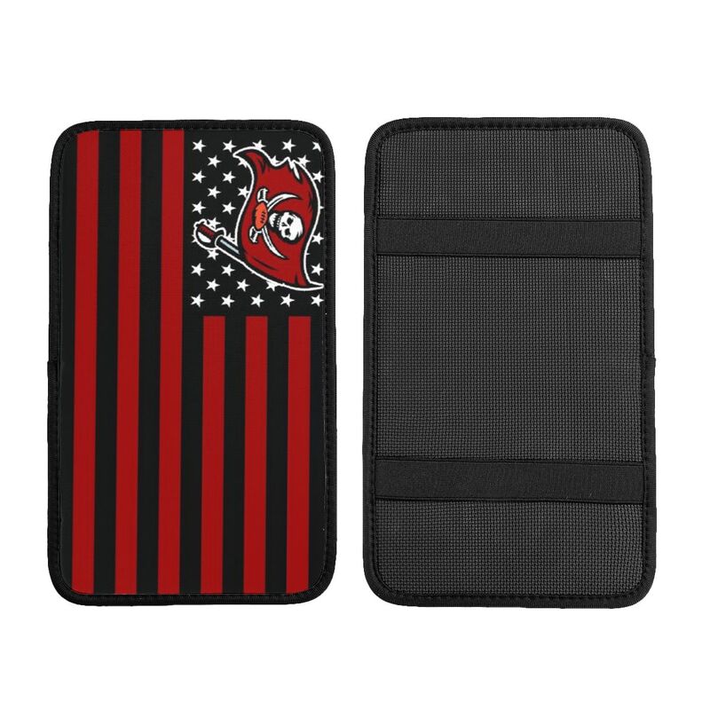Car armrest box pad Tampa Bay Buccaneers 3 Printed center armrest box pad protective pad