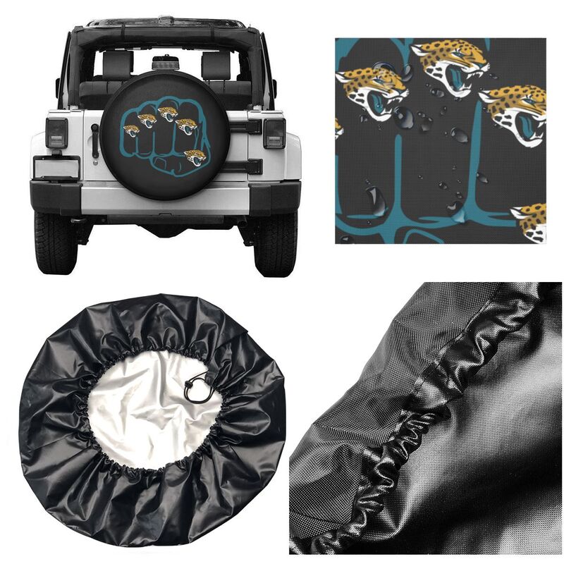 Jacksonville Jaguars Print tire protection cover car spare tire dust protection covers