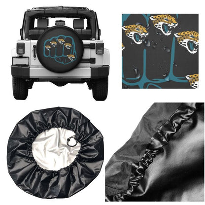 Jacksonville Jaguars Print tire protection cover car spare tire dust protection covers