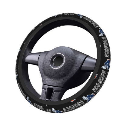 Denver Broncos Printed car protective cover elastic steering wheel cover