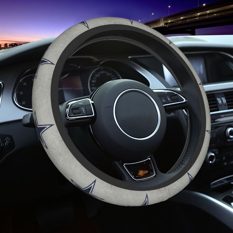 Dallas Cowboys 2 Printed breathable anti slip cover elastic steering wheel cover