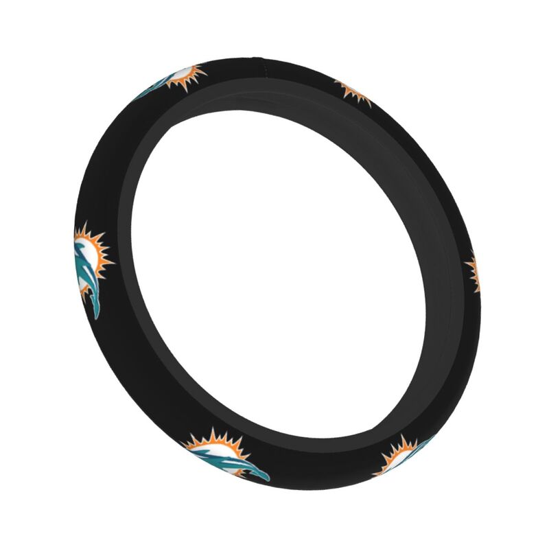 Miami Dolphins Printed breathable elastic steering wheel cover
