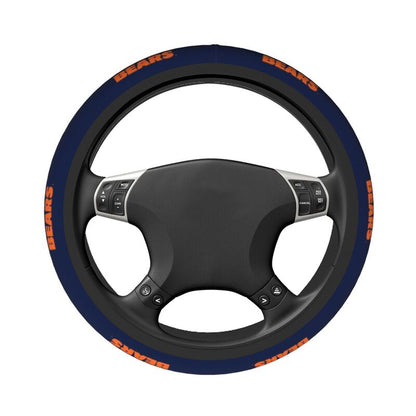 Chicago Bears 3 Printed elastic steering wheel cover anti slip breathable
