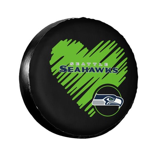 Seattle Seahawks Printed car spare tire dust protection cover tire protection cover
