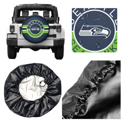 Seattle Seahawks Print tire protection cover car sun protection tire protection cover