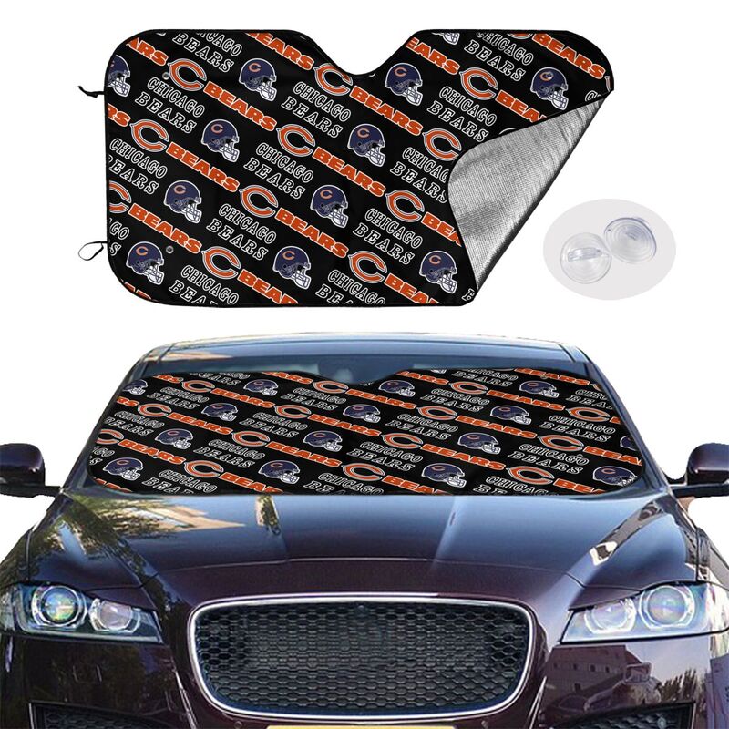 Chicago Bears Printed suitable for front Car windshield sunshades Car windshield sunshades