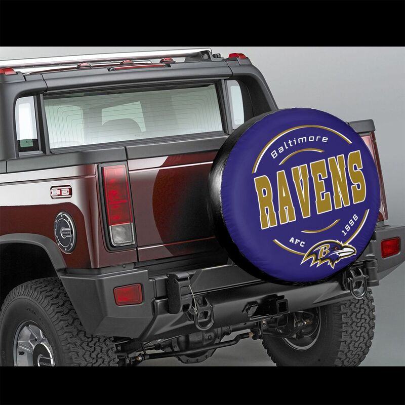 Baltimore Ravens Printing car tire protection cover car spare tire dust protection cover