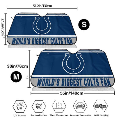 Indianapolis Colts Printing is suitable for car front windshield sunshades Car windshield sunshades